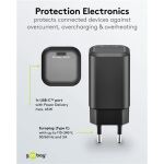 Goobay USB-C PD GaN Schnelladegerät Nano 65 W (schwarz)