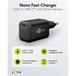 Goobay USB-C PD GaN Schnelladegerät Nano 65 W (schwarz)