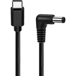 Goobay USB-C > DC-Kabel 5 V/3 A (schwarz/silber, 1,5 m)