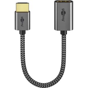 Goobay Ultra High-Speed HDMI-Flexiadapter (schwarz/gold)