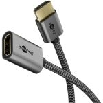 Goobay Ultra High-Speed HDMI-Flexiadapter (schwarz/gold)
