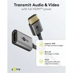 Goobay Ultra High-Speed HDMI-Flexiadapter (schwarz/gold)