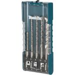 Makita Hammerbohrer-Set SDS-plus, 5-teilig (Ø 5 / 6 / 8 / 10 / 12mm, Arbeitslänge 50mm / 100mm)