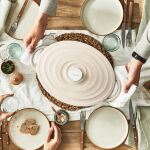 Tefal Ovaler Bräter aus Lov Gusseisen Ø 34cm (beige, mit Deckel, 7,2 Liter)