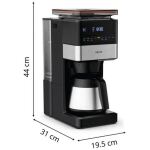 Krups GmbH Grind Aroma XL KT8428 mit Mahlwerk (schwarz/edelstahl, Thermokanne)
