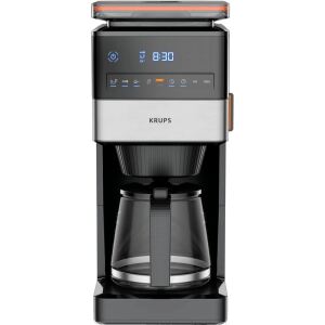 Krups GmbH Grind Aroma XL KM8428 mit Mahlwerk  (schwarz/edelstahl, Glaskanne)