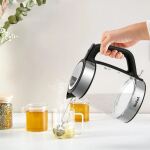 Tefal KI6058 Glas (transparent/silber, 2.200 Watt, 1,7 Liter)
