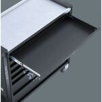 Wera 9701 Tool Rebel Werkstattwagen Stainless XXL 1, mit Bestückung (schwarz/silber, 188-teilig (Elektro / VDE), im exklusiven Tool Rebel Design)