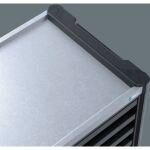 Wera 9701 Tool Rebel Werkstattwagen Stainless XXL 1, mit Bestückung (schwarz/silber, 188-teilig (Elektro / VDE), im exklusiven Tool Rebel Design)