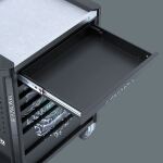 Wera 9706 Tool Rebel Werkstattwagen Stainless 2, mit Bestückung (schwarz/silber, 191-teilig, im exklusiven Tool Rebel Design)