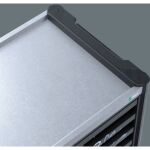 Wera 9706 Tool Rebel Werkstattwagen Stainless 2, mit Bestückung (schwarz/silber, 191-teilig, im exklusiven Tool Rebel Design)