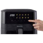 Hisense Heißluftfritteuse HAF2100DCD (schwarz, 2.100 Watt, Korb 7,7 Liter)