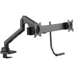 Goobay Doppel-Monitorhalterung Office (schwarz)