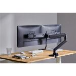 Goobay Doppel-Monitorhalterung Office (schwarz)
