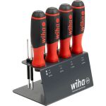 wiha Schraubendreher mit Bithalter SoftFinish, 1/4"...