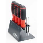 wiha Schraubendreher mit Bithalter SoftFinish, 1/4"...