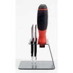 wiha Schraubendreher mit Bithalter SoftFinish, 1/4" (schwarz/rot, mit Ratschenfunktion)