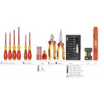 wiha Werkzeugkoffer Basic Set L electric  (rot/gelb,...