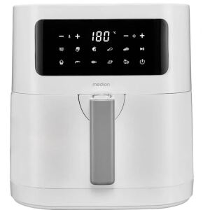 Medion Heißluftfritteuse Life MD 11740 E40 XL (weiß, 2.150 Watt, Korb 5,2 Liter)