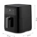 Medion Heißluftfritteuse Life MD 11740 E40 XL (schwarz, 2.150 Watt, Korb 5,2 Liter)