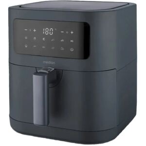 Medion Heißluftfritteuse Life MD 11740 E40 XL (grau, 2.150 Watt, Korb 5,2 Liter)