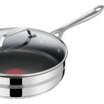 Tefal Schmorpfanne by Jamie Oliver Cook Smart (edelstahl, Ø 25cm, mit Glas-Deckel)