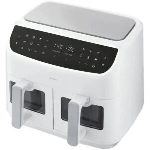 Medion Doppel Heißluftfritteuse Life P20 MD11760 XXL (weiß, 2.600 Watt, 2 Körbe je 4,35 Liter)