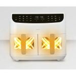 Medion Doppel Heißluftfritteuse Life P20 MD11760 XXL (weiß, 2.600 Watt, 2 Körbe je 4,35 Liter)
