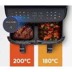 Medion Doppel Heißluftfritteuse Life P20 MD11760 XXL (schwarz, 2.600 Watt, 2 Körbe je 4,35 Liter)