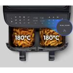 Medion Doppel Heißluftfritteuse Life P20 MD11760 XXL (schwarz, 2.600 Watt, 2 Körbe je 4,35 Liter)