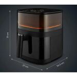 Medion Heißluftfritteuse Life X10 MD11780 XL (schwarz, 1.500 Watt, Korb 5,0 Liter)