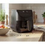 Medion Heißluftfritteuse Life X20 MD 13060 XL (schwarz, 1.700 Watt, Korb 6,6 Liter)