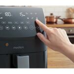 Medion Heißluftfritteuse Life X20 MD 13060 XL (schwarz, 1.700 Watt, Korb 6,6 Liter)