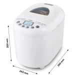 Medion LIFE Brotbackautomat MD 11011 (weiß, 550 Watt, für Brote bis 1 kg)