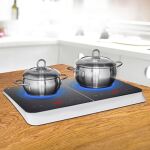 Medion LIFE Doppel-Induktionskochplatte MD18493 (schwarz, 3.500 Watt, 2x Ø 20cm)