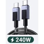 Ugreen L513 USB-C auf USB-C Lade- und Datenkabel (schwarz/grau)