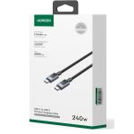 Ugreen L513 USB-C auf USB-C Lade- und Datenkabel (schwarz/grau)