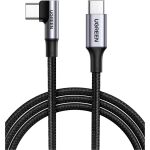 Ugreen 100W USB-C auf USB-C Ladekabel (Winkel 90 Grad) (schwarz, 2 Meter, PD 100 Watt, 1x Winkelstecker)