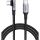 Ugreen 100W USB-C auf USB-C Ladekabel (Winkel 90 Grad) (schwarz, 2 Meter, PD 100 Watt, 1x Winkelstecker)