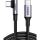Ugreen 100W USB-C auf USB-C Ladekabel (Winkel 90 Grad) (schwarz, 2 Meter, PD 100 Watt, 1x Winkelstecker)