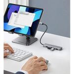 Ugreen USB-C Hub (4-Port, USB 3.0, OTG) (grau)