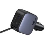 Ugreen EC602 Car Charger 60W KFZ-Ladegerät 1x USB-A 1x USB-C (1x USB-A, 1x USB-C, 1x USB-C Kabel)