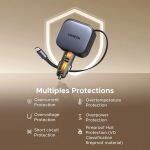 Ugreen EC602 Car Charger 60W KFZ-Ladegerät 1x USB-A 1x USB-C (1x USB-A, 1x USB-C, 1x USB-C Kabel)