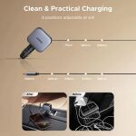 Ugreen EC602 Car Charger 60W KFZ-Ladegerät 1x USB-A 1x USB-C (1x USB-A, 1x USB-C, 1x USB-C Kabel)