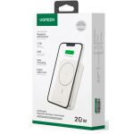 Ugreen Magnetische Kabellose Powerbank 10000mAh mit USB-C Kabel (weiß)