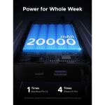 Ugreen Nexode Power Bank 20000mAh 67W mit USB-C Kabel (grau/schwarz)