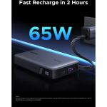 Ugreen Nexode Power Bank 20000mAh 67W mit USB-C Kabel (grau/schwarz)