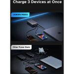 Ugreen Nexode Power Bank 20000mAh 67W mit USB-C Kabel (grau/schwarz)