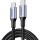 Ugreen 100W USB-C auf USB-C Ladekabel (Nylon) (schwarz, 1 Meter, PD 100 Watt)