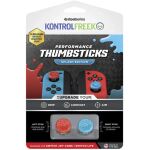 SteelSeries KontrolFreek Performance Thumbsticks Splash (rot/blau, 2 Stück, für Nintendo Switch Joy-Cons & Nintendo Switch Lite)
